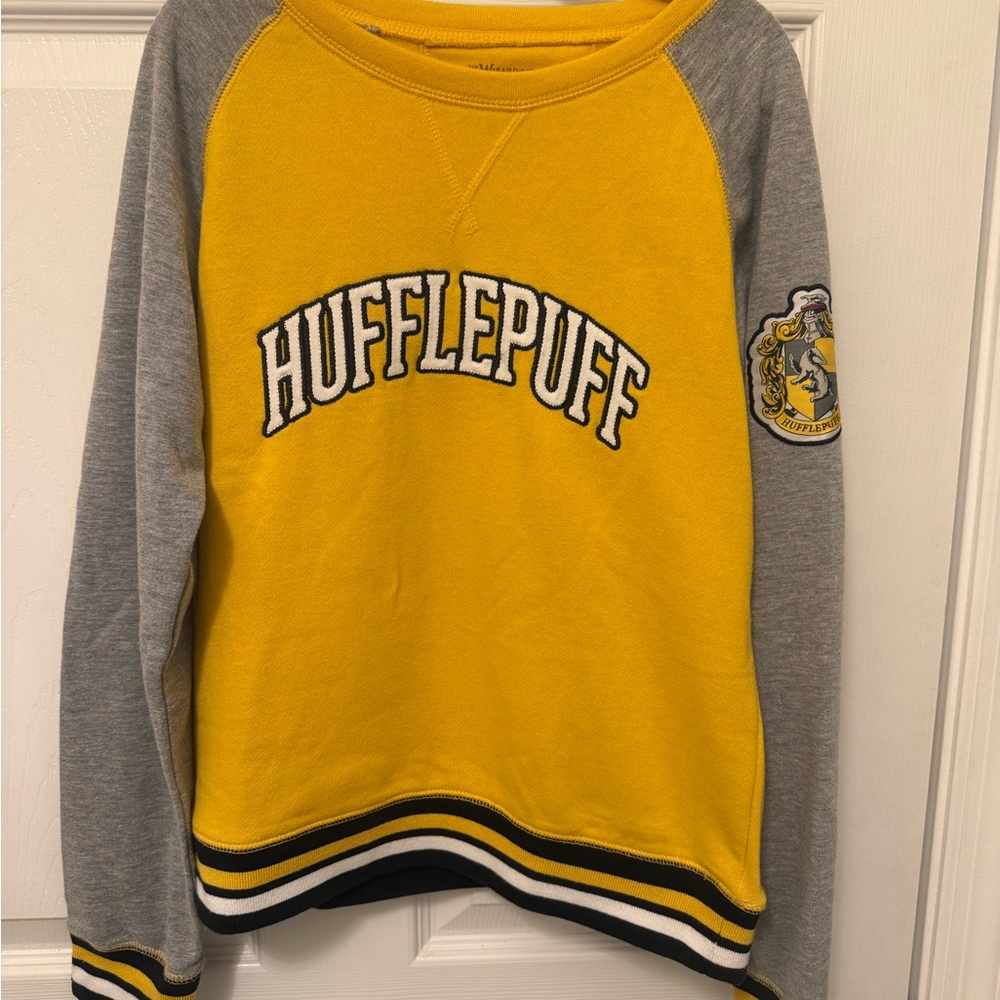 Hufflepuff Yellow and Gray Sweatshirt